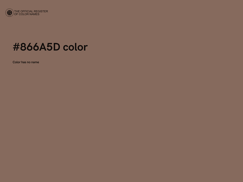 #866A5D color image