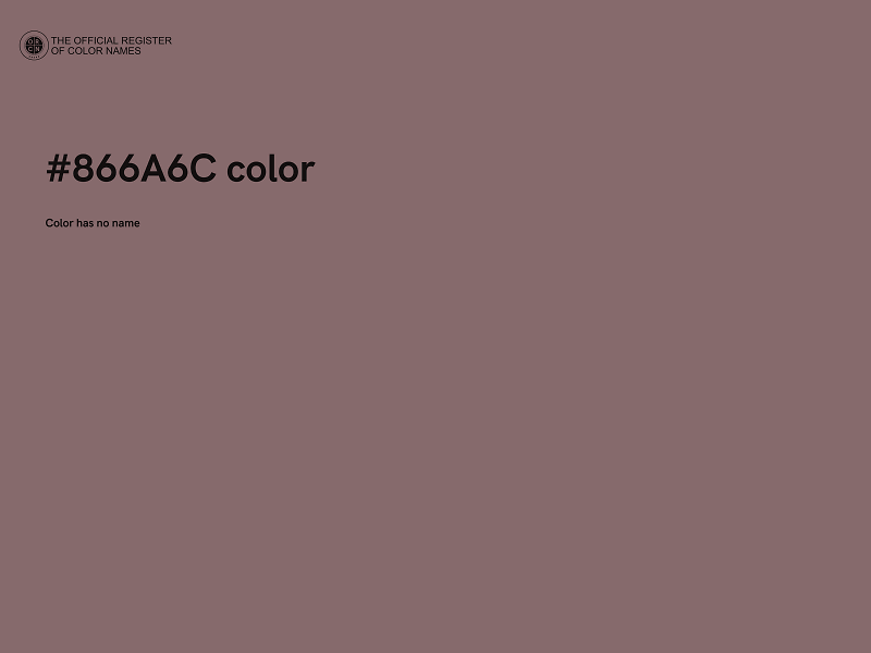 #866A6C color image