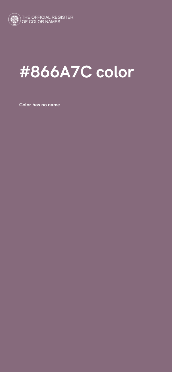 #866A7C color image