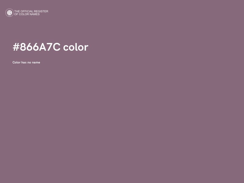 #866A7C color image