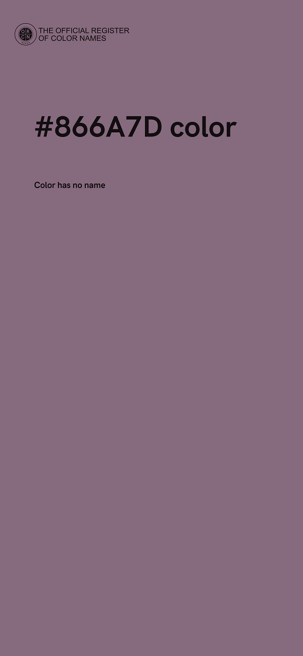 #866A7D color image