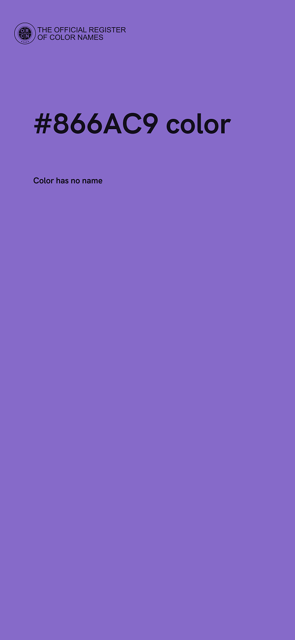 #866AC9 color image