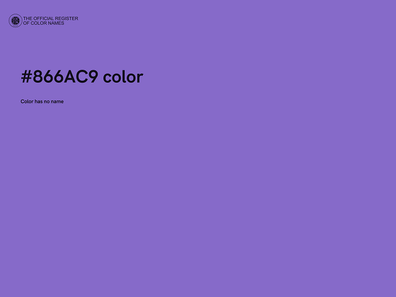 #866AC9 color image