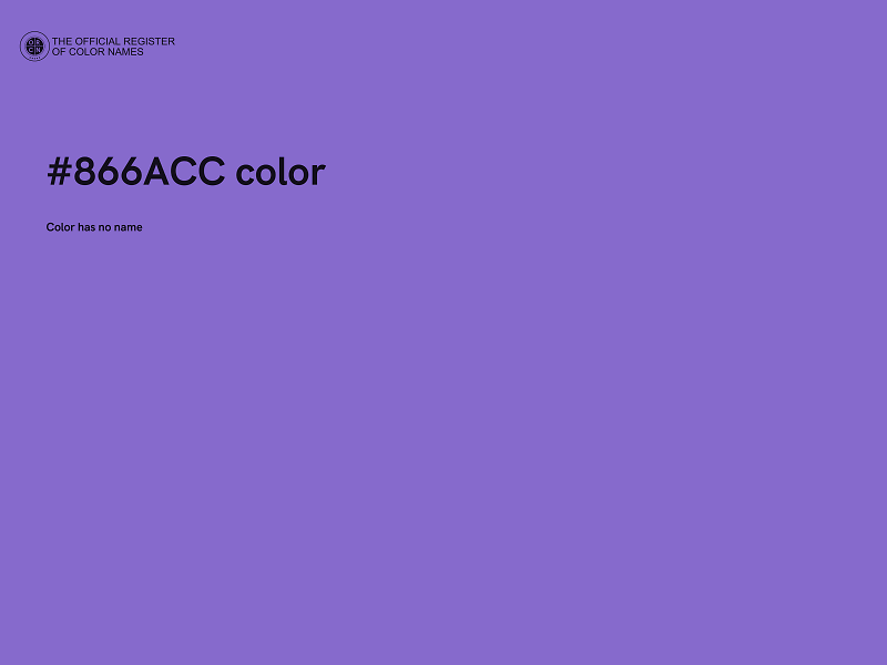 #866ACC color image