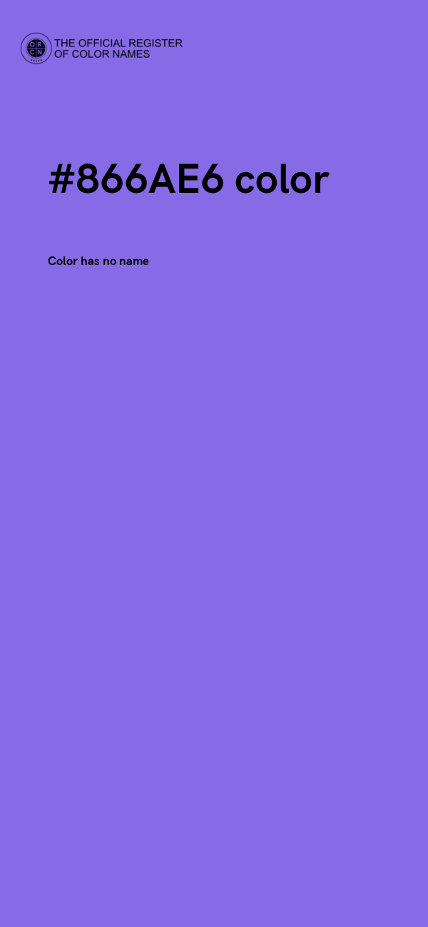 #866AE6 color image