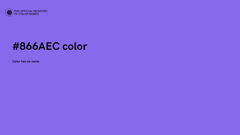 #866AEC color image