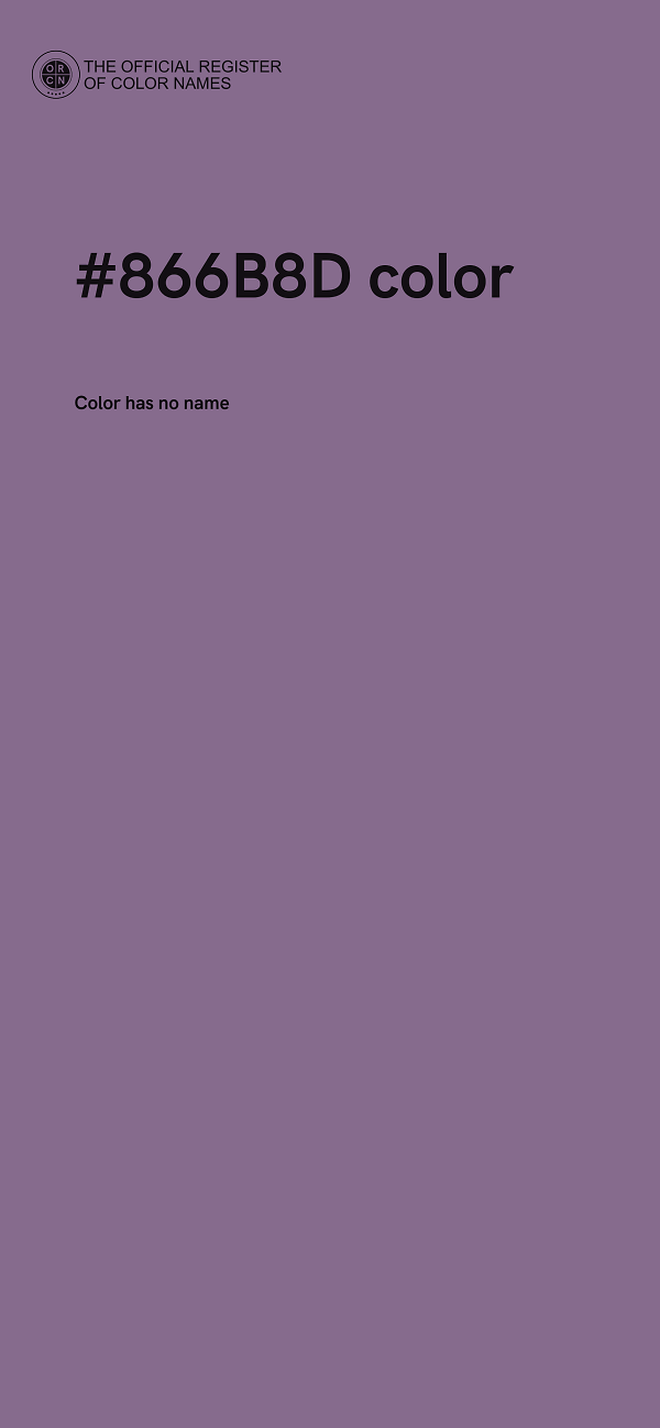 #866B8D color image