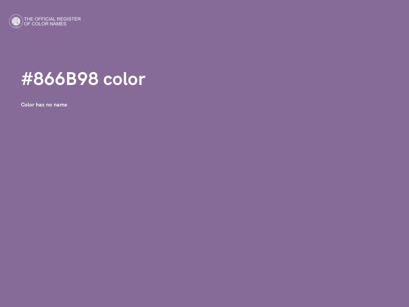#866B98 color image