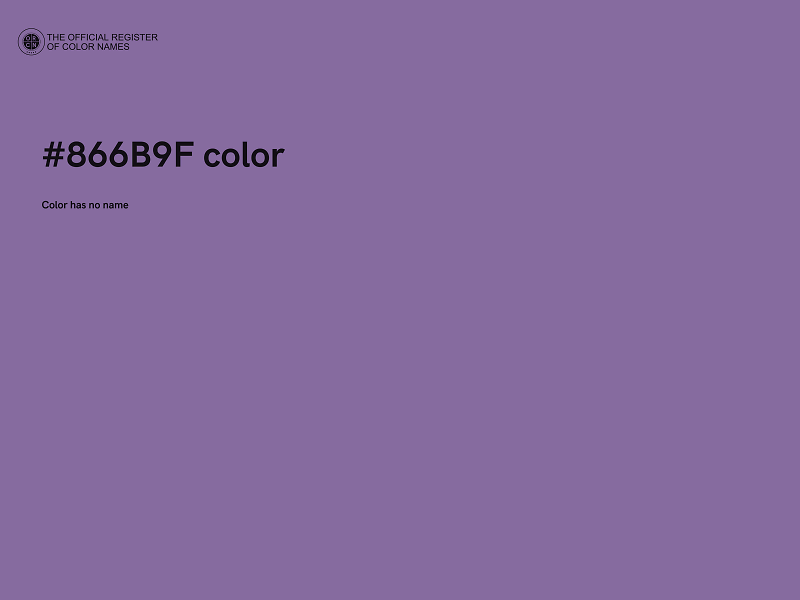 #866B9F color image