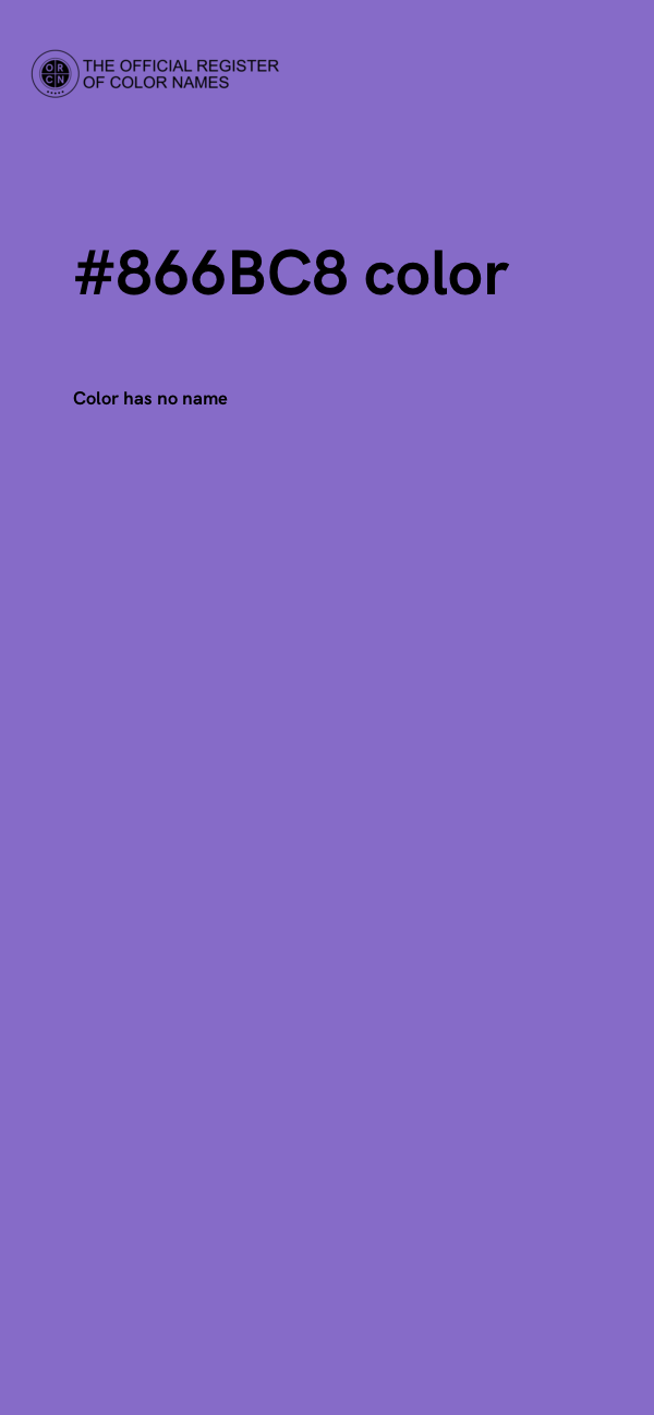 #866BC8 color image