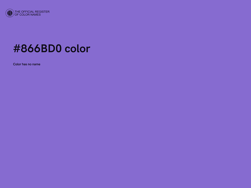 #866BD0 color image