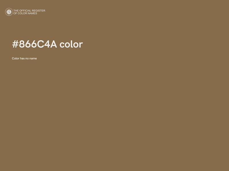 #866C4A color image