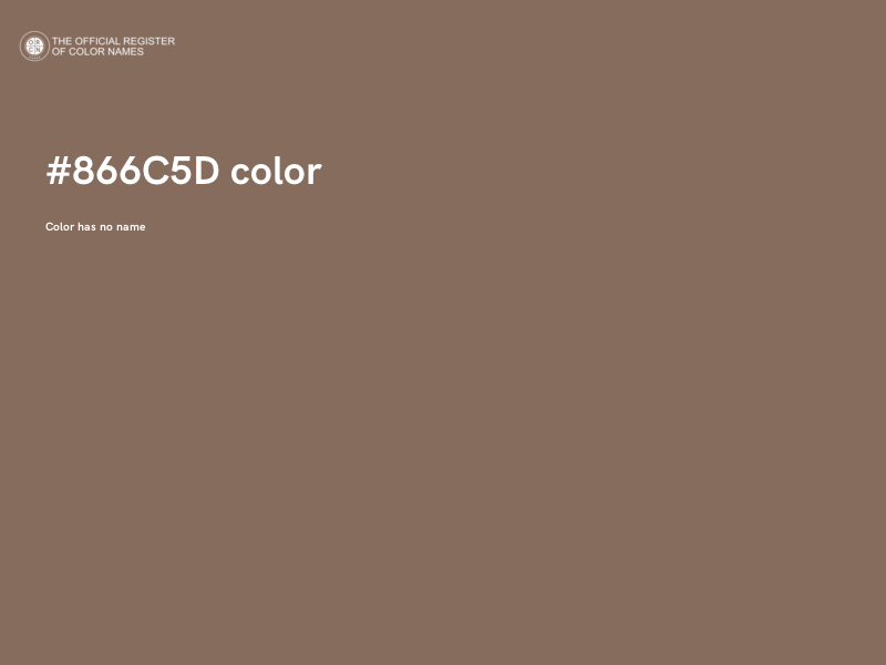#866C5D color image