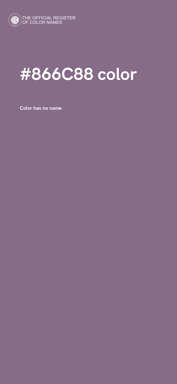 #866C88 color image