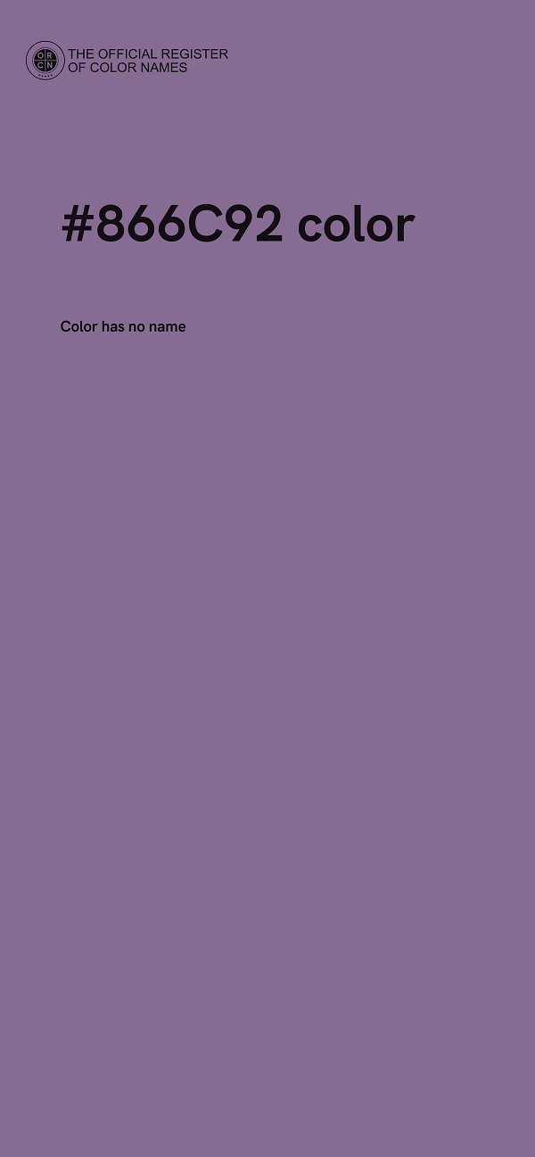 #866C92 color image
