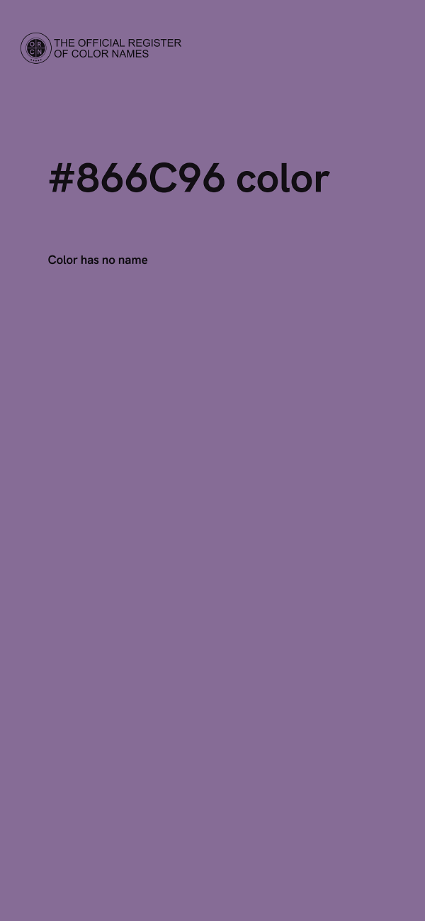 #866C96 color image