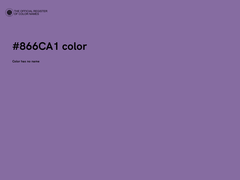 #866CA1 color image