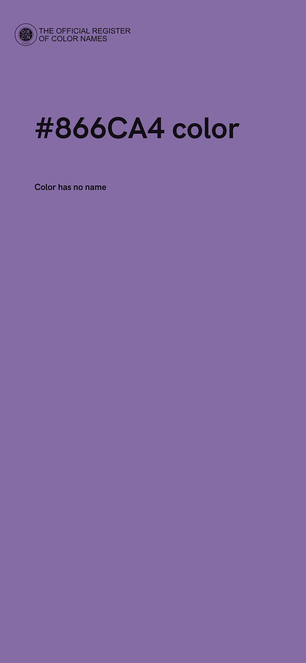 #866CA4 color image