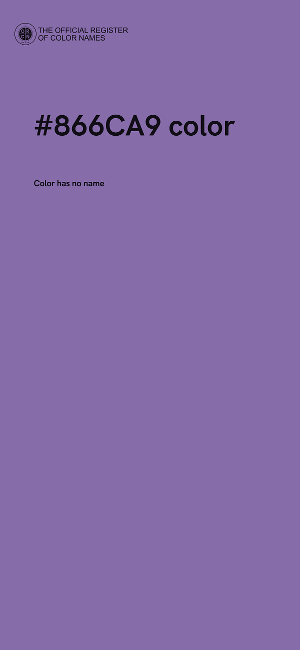#866CA9 color image