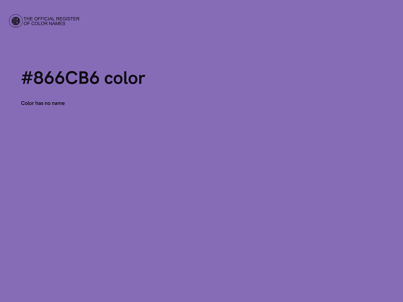 #866CB6 color image