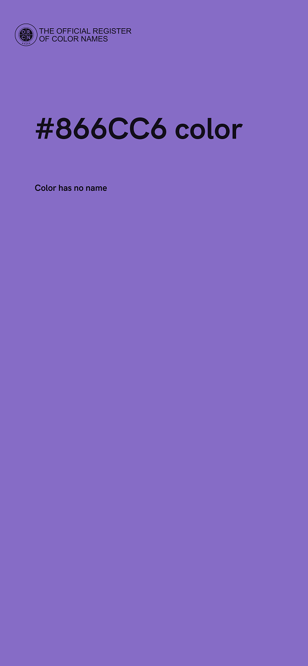 #866CC6 color image