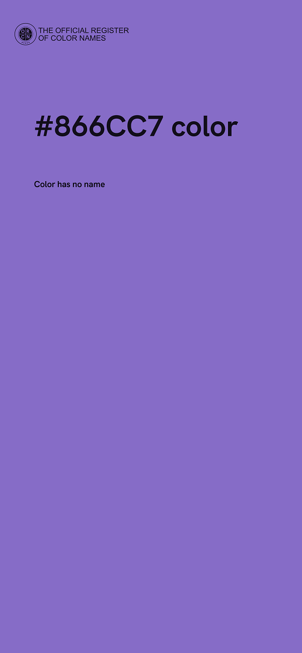 #866CC7 color image