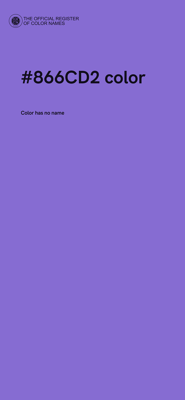 #866CD2 color image