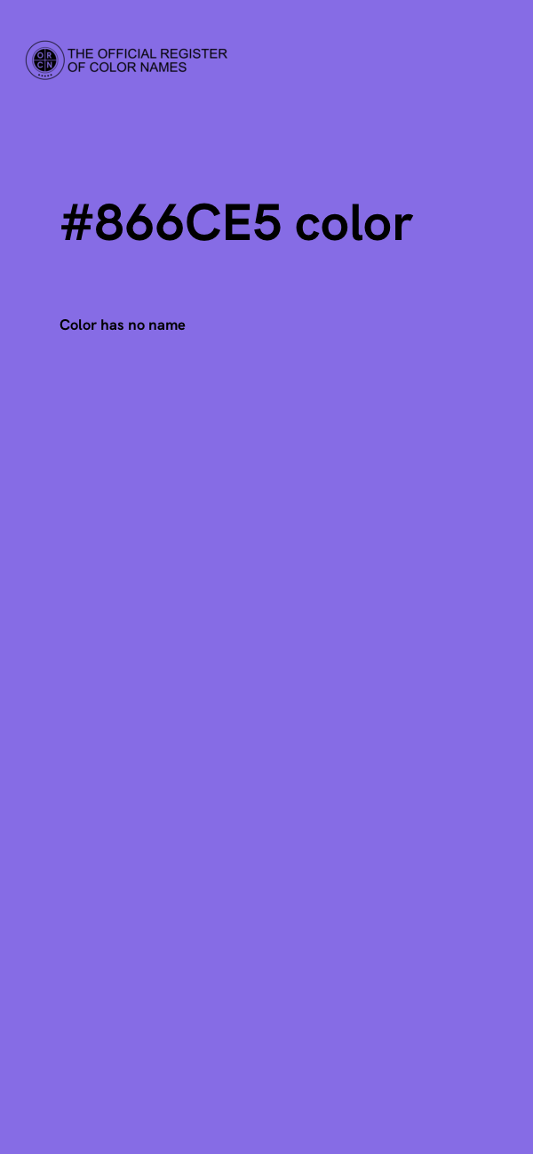 #866CE5 color image