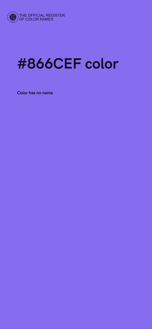 #866CEF color image