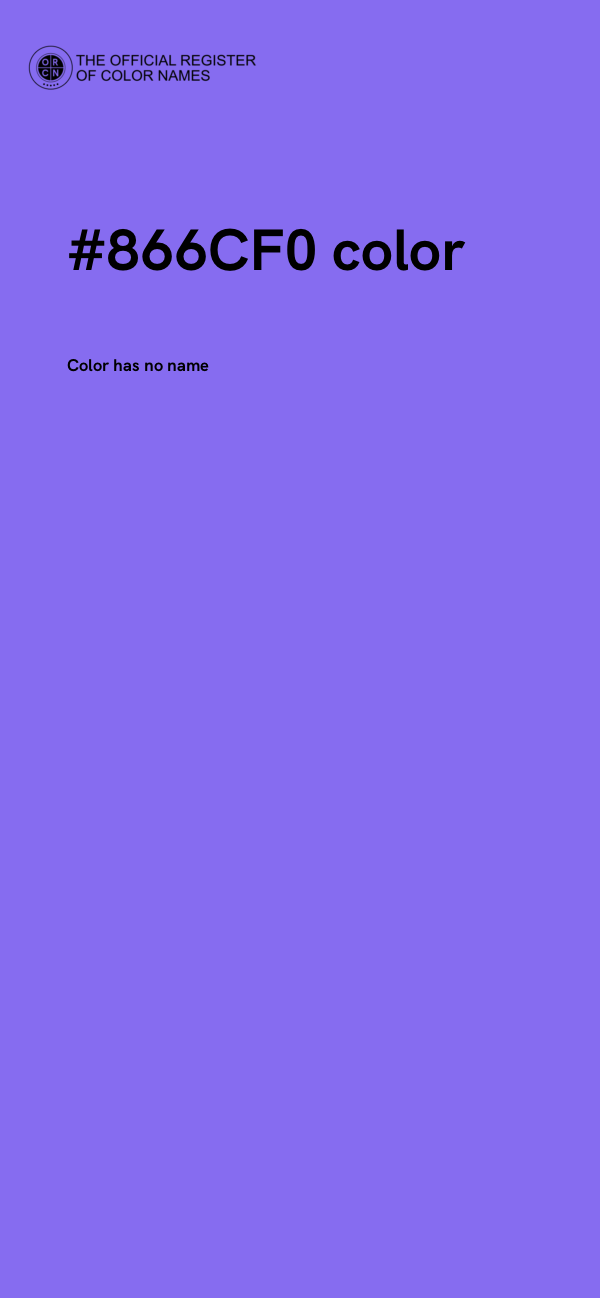 #866CF0 color image