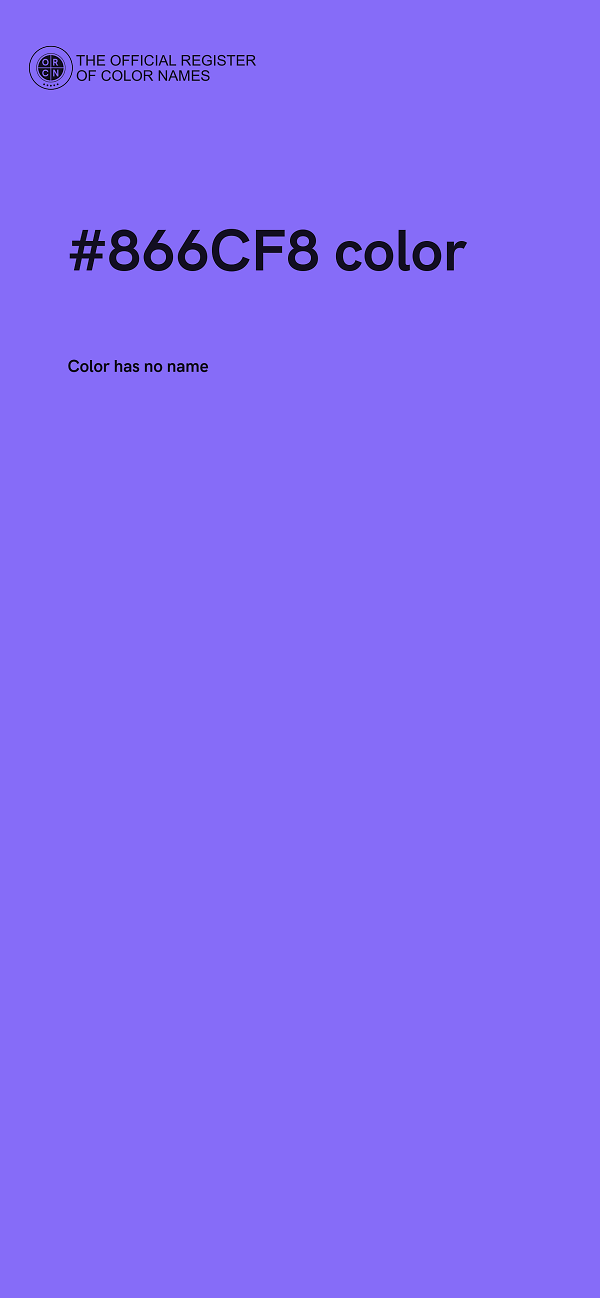 #866CF8 color image