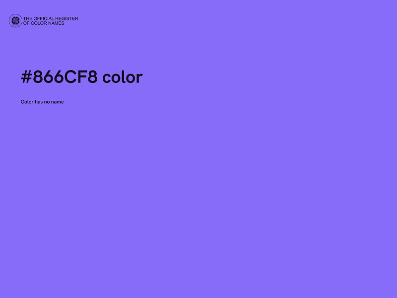#866CF8 color image
