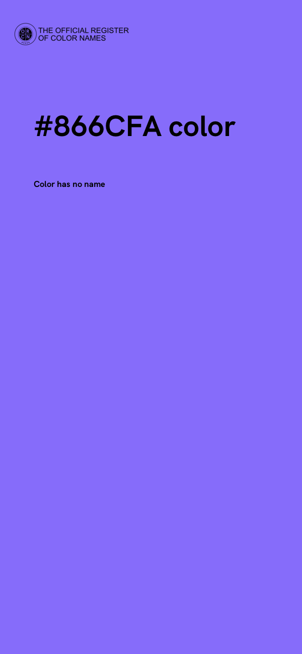 #866CFA color image