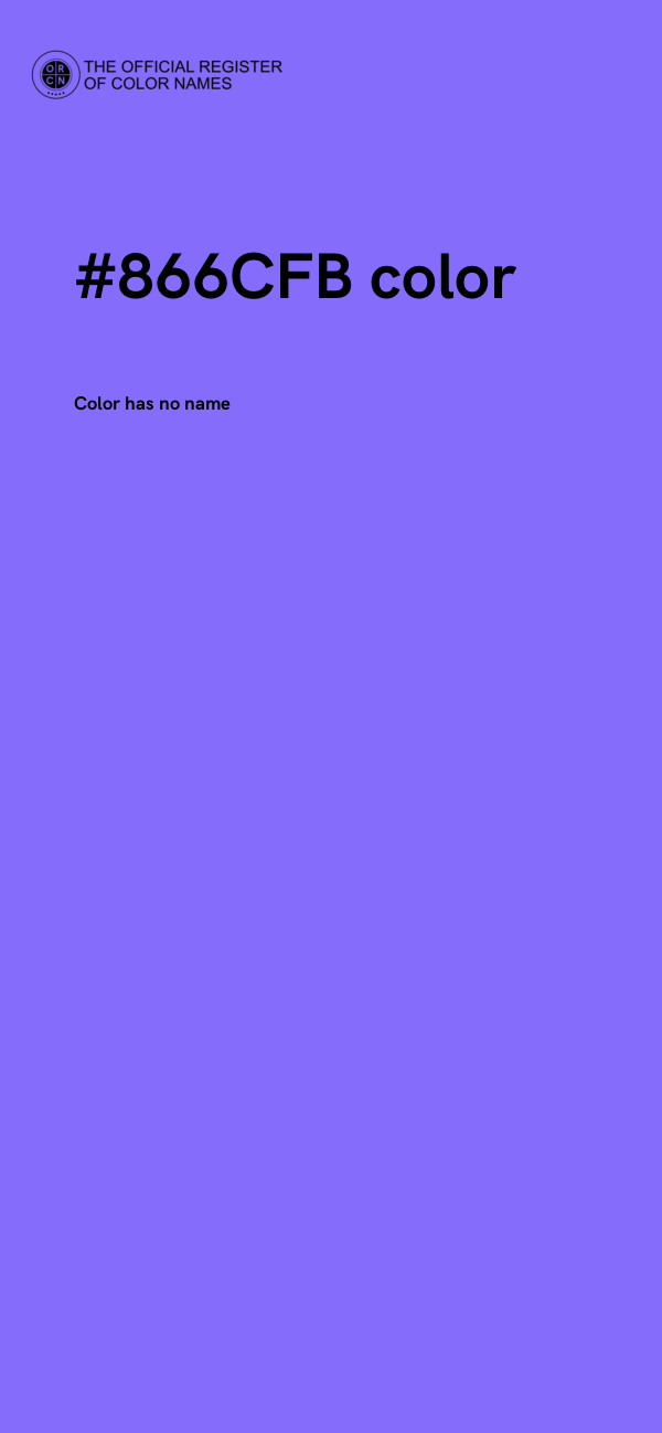#866CFB color image
