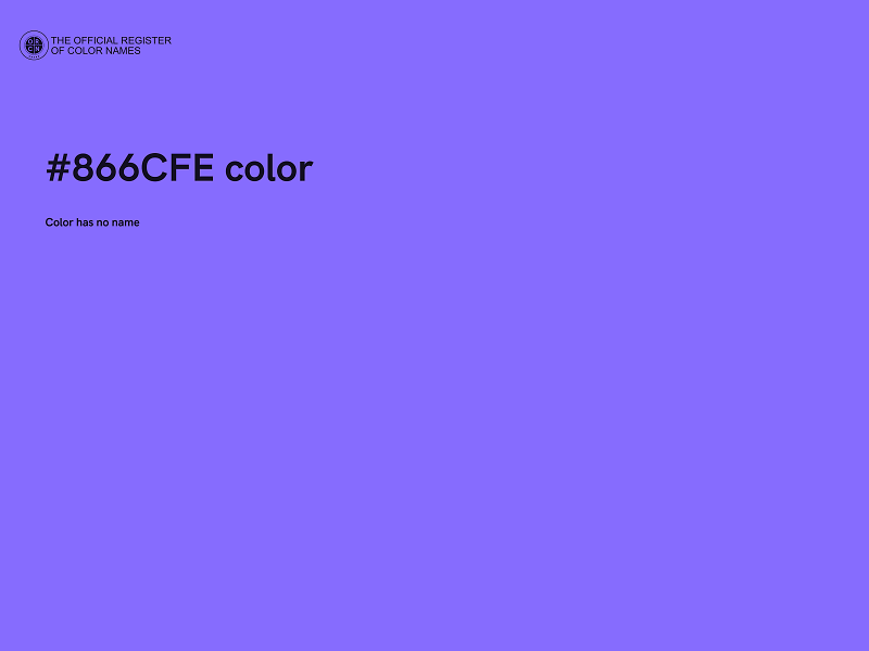 #866CFE color image