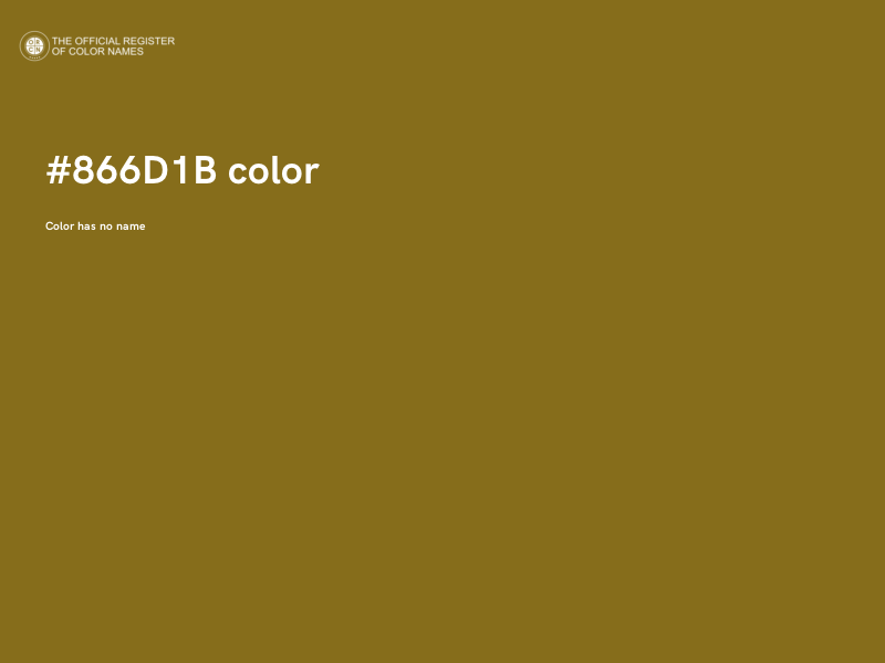 #866D1B color image