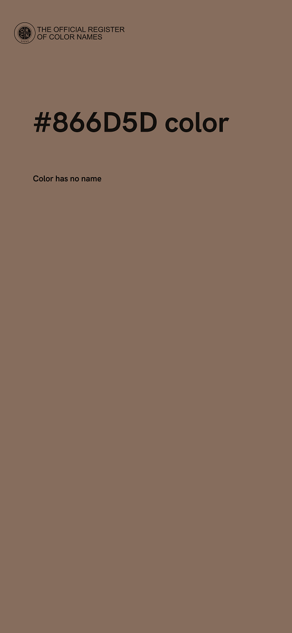 #866D5D color image