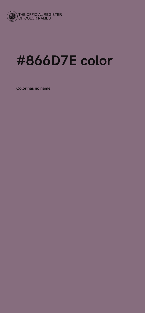 #866D7E color image