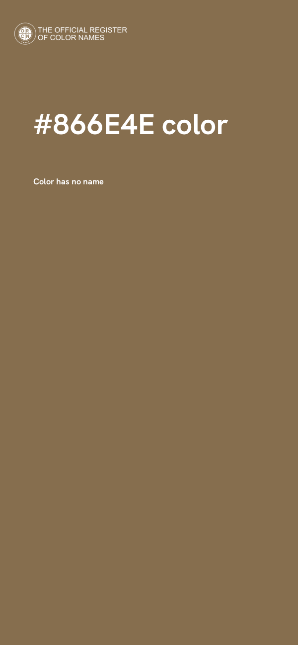 #866E4E color image
