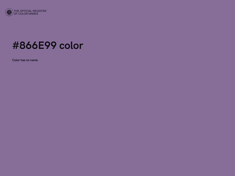 #866E99 color image