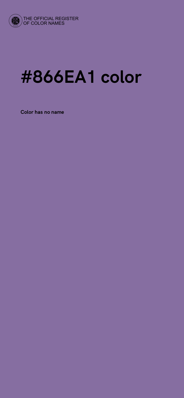 #866EA1 color image