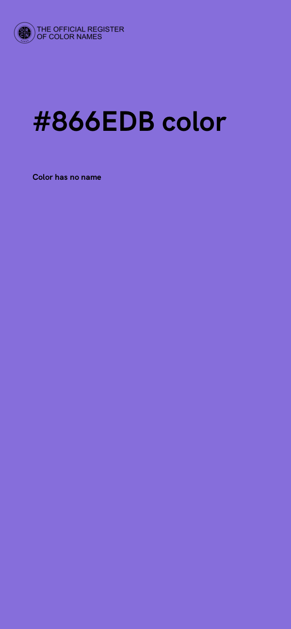 #866EDB color image