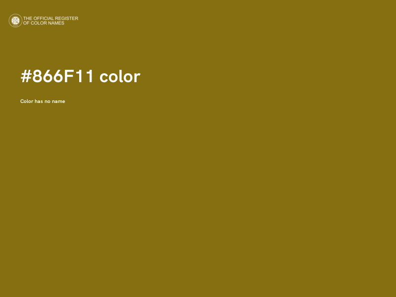#866F11 color image
