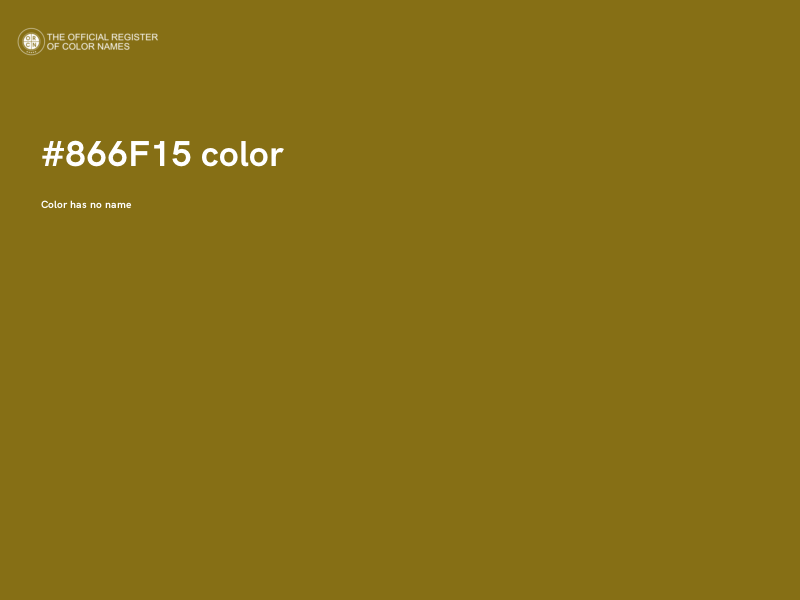 #866F15 color image