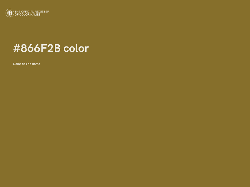 #866F2B color image