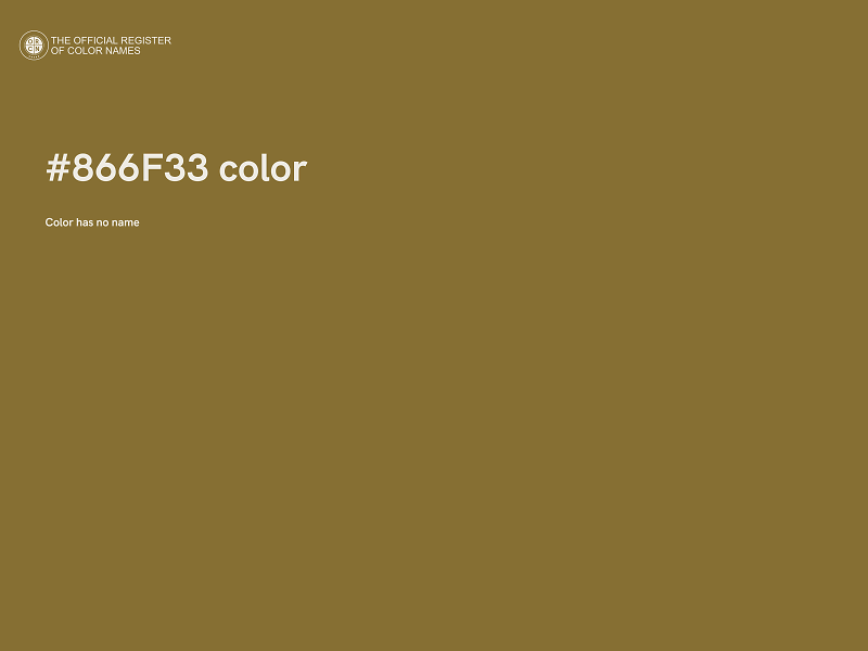 #866F33 color image