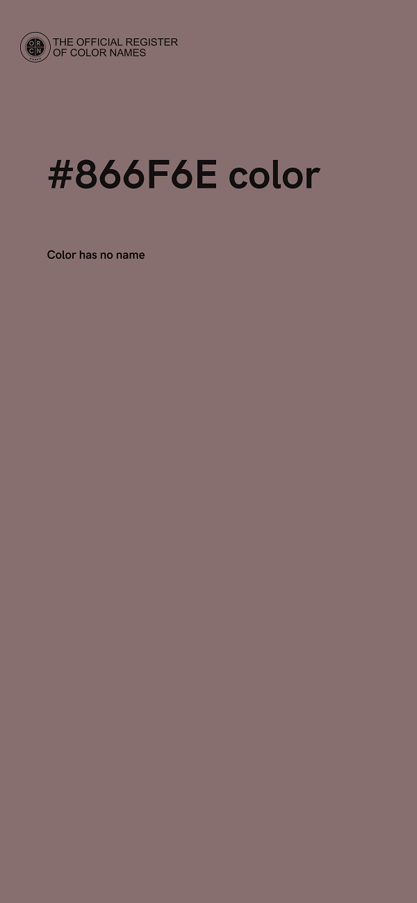 #866F6E color image
