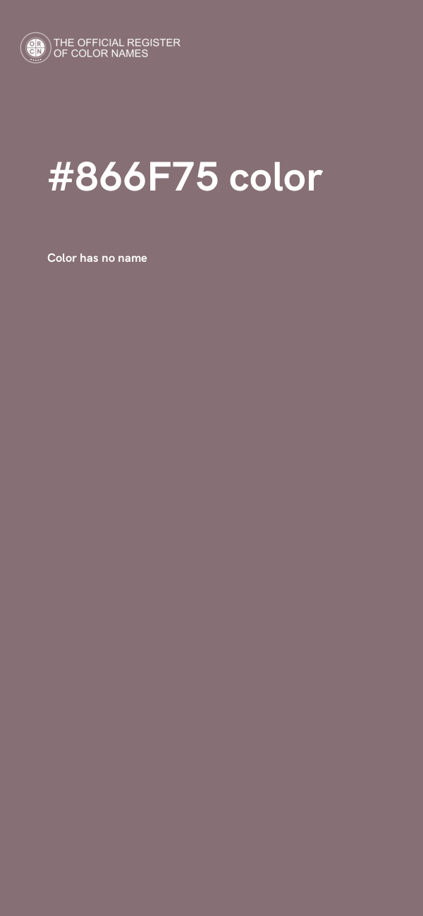 #866F75 color image