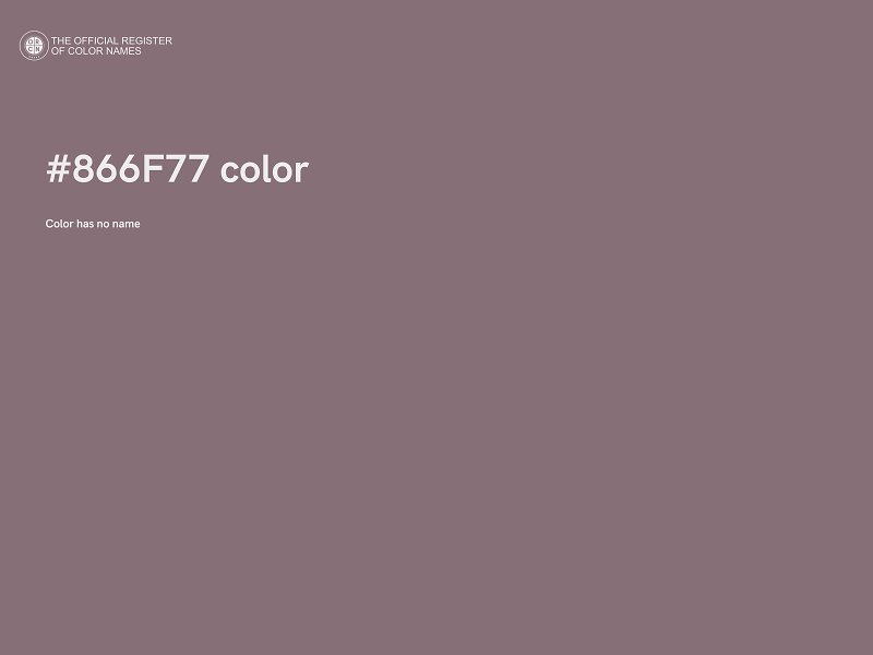 #866F77 color image