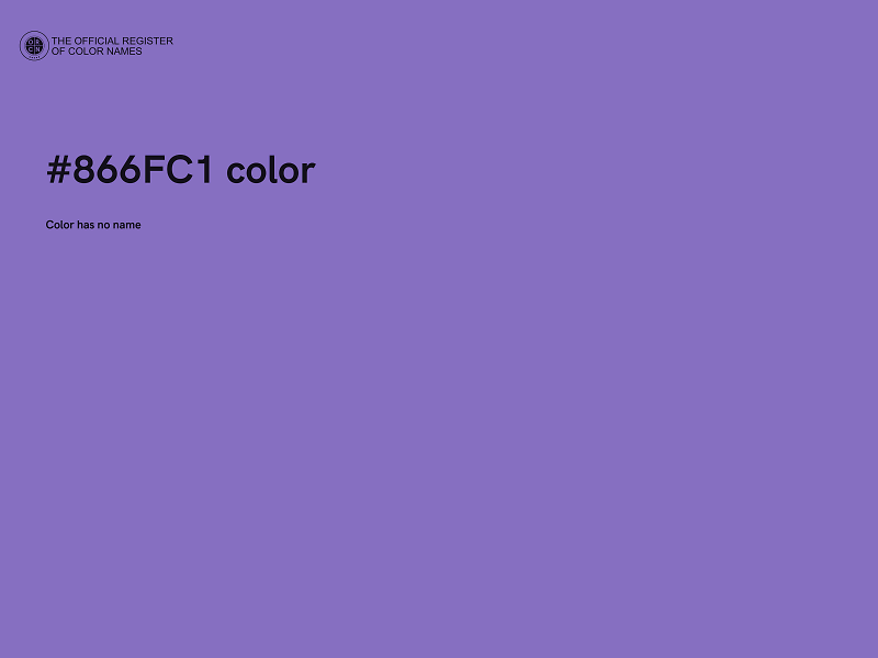 #866FC1 color image